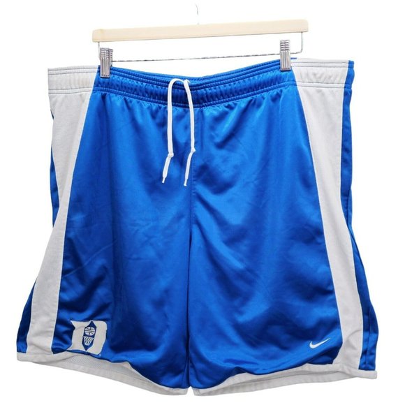 Nike VTG Team Duke Blue Devils Basketball Shorts Drawstring‎ Waist Sz XL Dri-Fit - Picture 1 of 13